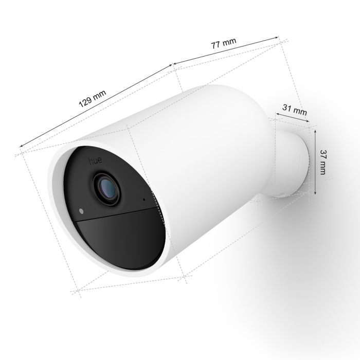 Philips 929003562802 Hue Secure beveiligingscamera met batterij Wit