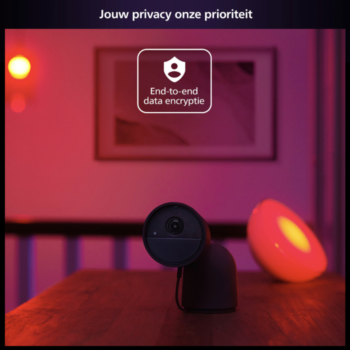 Philips 929003562504 Hue Secure beveiligingscamera met cameravoet Zwart