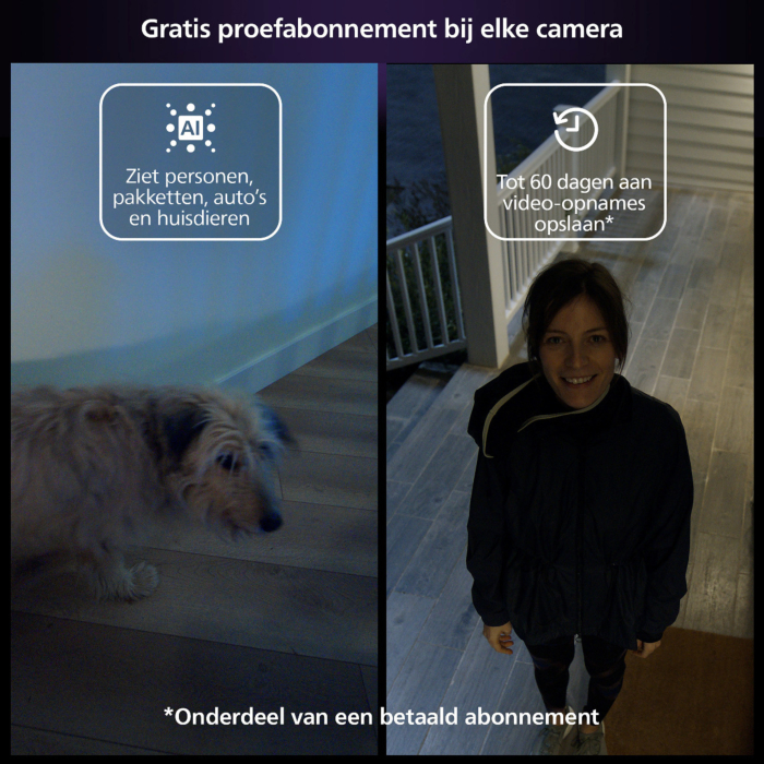 Philips 929003562704 Hue Secure beveiligingscamera met cameravoet Wit