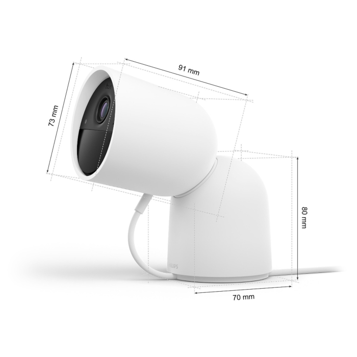 Philips 929003562704 Hue Secure beveiligingscamera met cameravoet Wit