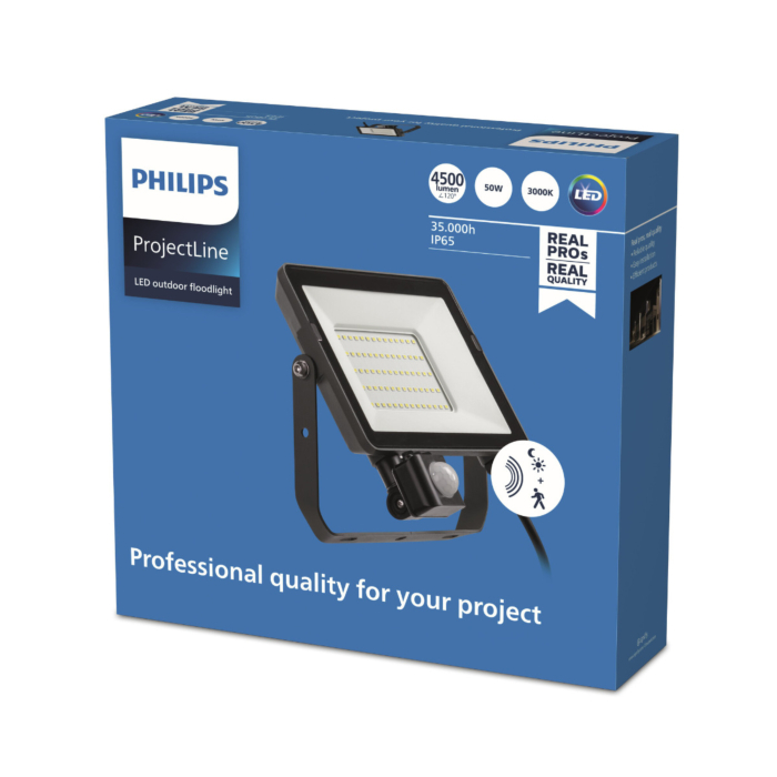 Philips 911401862684 ProjectLine schijnwerper 50W Warm wit met sensor