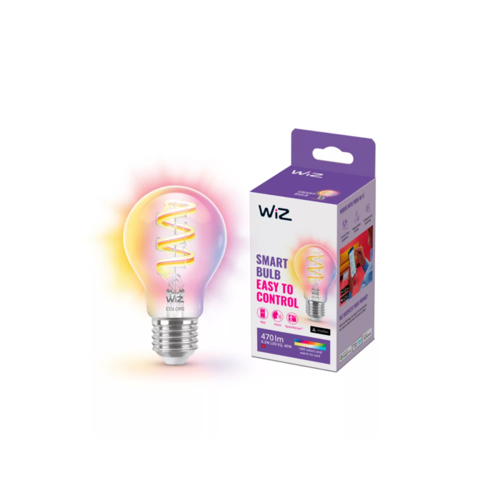 Wiz 929003267101 Filament Gekleurd en Wit Licht E27 A60 6,3W