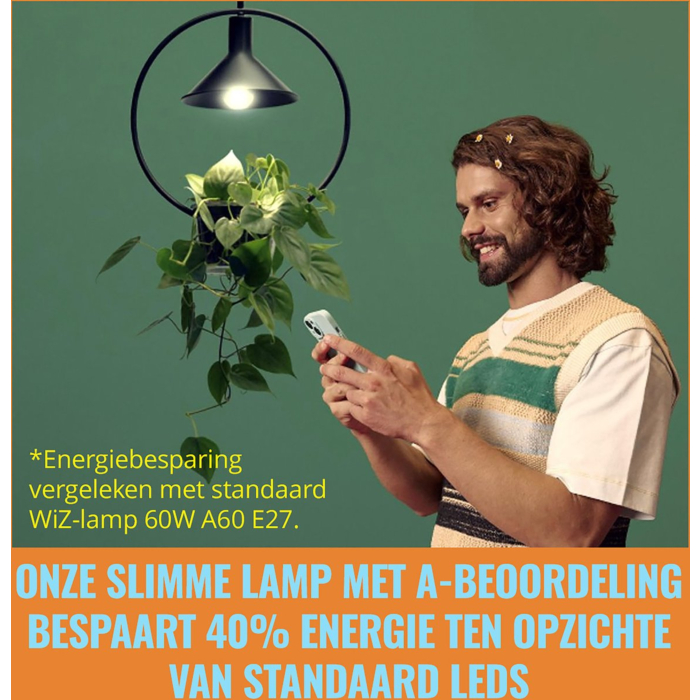 Wiz 929003714001 Filament Warm tot koelwit Licht E27 A60 4,3W