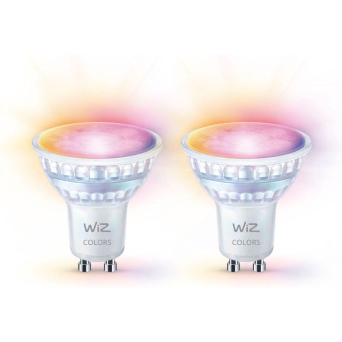 Wiz 929003772342 Spot 4,7W GU10 Gekleurd en Wit Licht (2-pack)