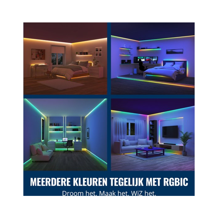 Wiz 9290041400 LED-strip Multicolor Gradient 10 meter 