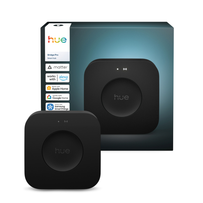 Philips Hue Starterkit: 3 GU10 lampen White Ambiance + dimmer switch + Bridge Pro + 3 Inset Trend 75 GU10 Wit