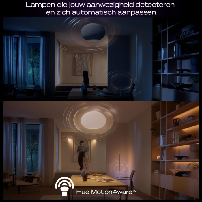 Philips Hue Starterkit: 3 GU10 lampen White Ambiance + dimmer switch + Bridge Pro + 3 Inset Trend 75 GU10 Zwart