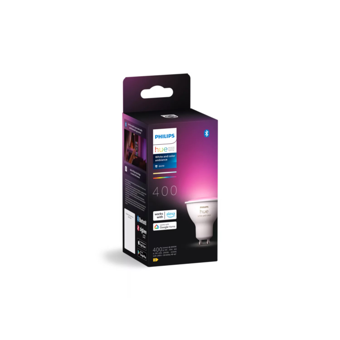Modular Mini-Multiple Recessed Trimless Adjustable Zwart 1x GU10 Hue White and Color Ambiance