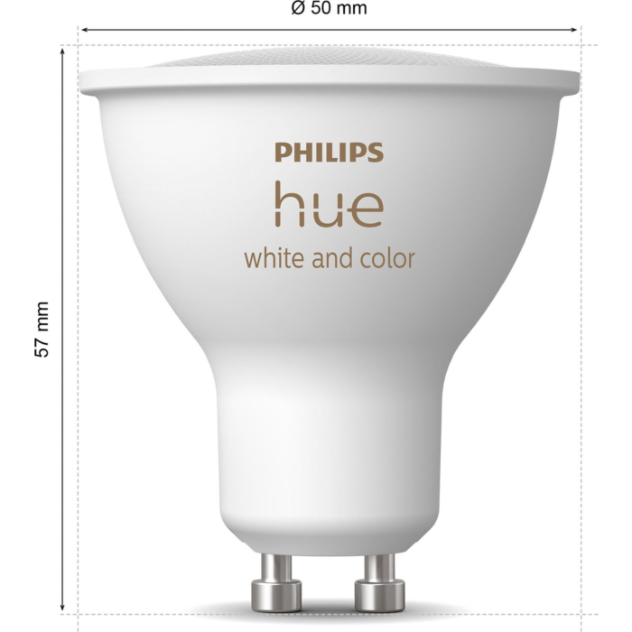 Inbouwspot Lumiance IP44 Inclusief Hue White en Color (GU10) Zwart (badkamer)