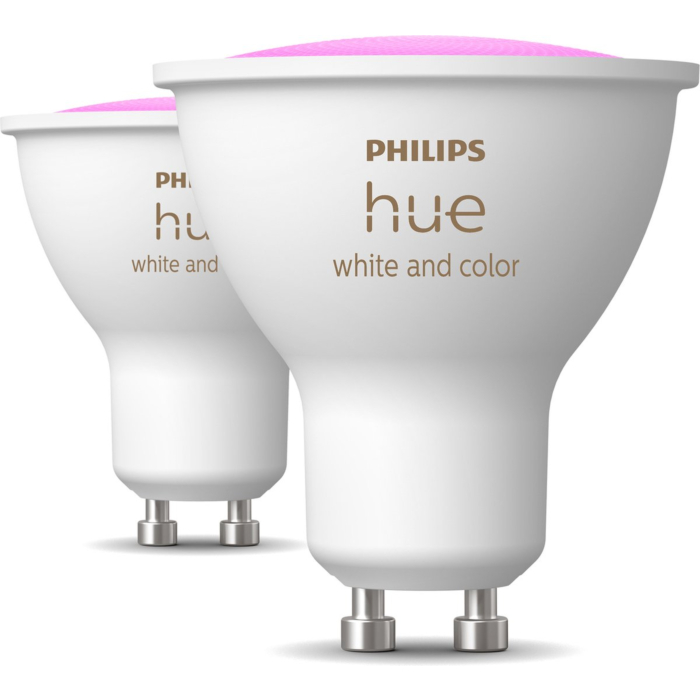 Philips 929003666502 Hue White and Color Ambiance 4,2W GU10 (2-pack)