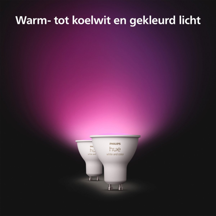Philips 929003666502 Hue White and Color Ambiance 4,2W GU10 (2-pack)