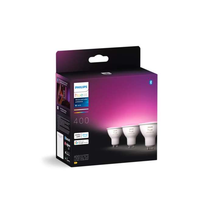 Modular Mini-Multiple Recessed Trimless Adjustable Zwart 3x GU10 Hue White and Color Ambiance