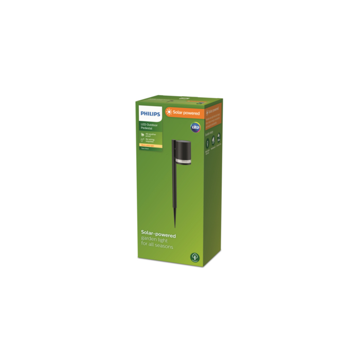 Philips 929003364801 Tuinspies op zonne-energie Fyce Zwart
