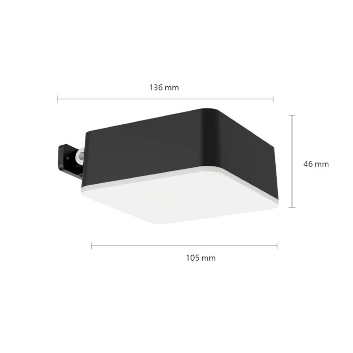 Philips 929004066301 Wandlamp op zonne-energie Vynce Zwart