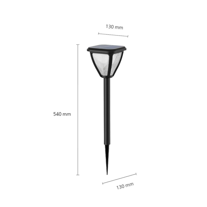 Philips 929004066601 Tuinspies op zonne-energie Vapora Zwart