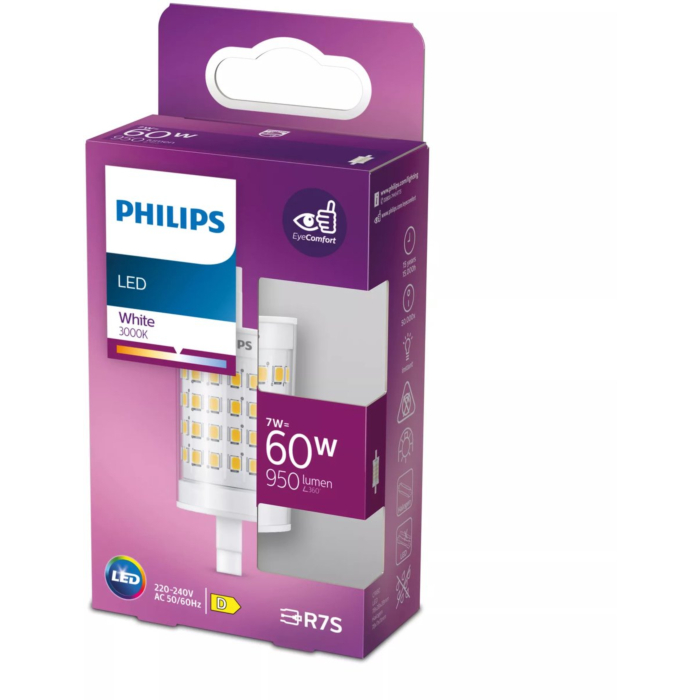 Philips 929003791303 LED R7S 78mm ND 7-60W Wit