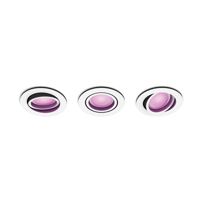 Philips 929003809701 Hue Centura inbouwspot Hue White and Color Ambiance Wit (3-pack)