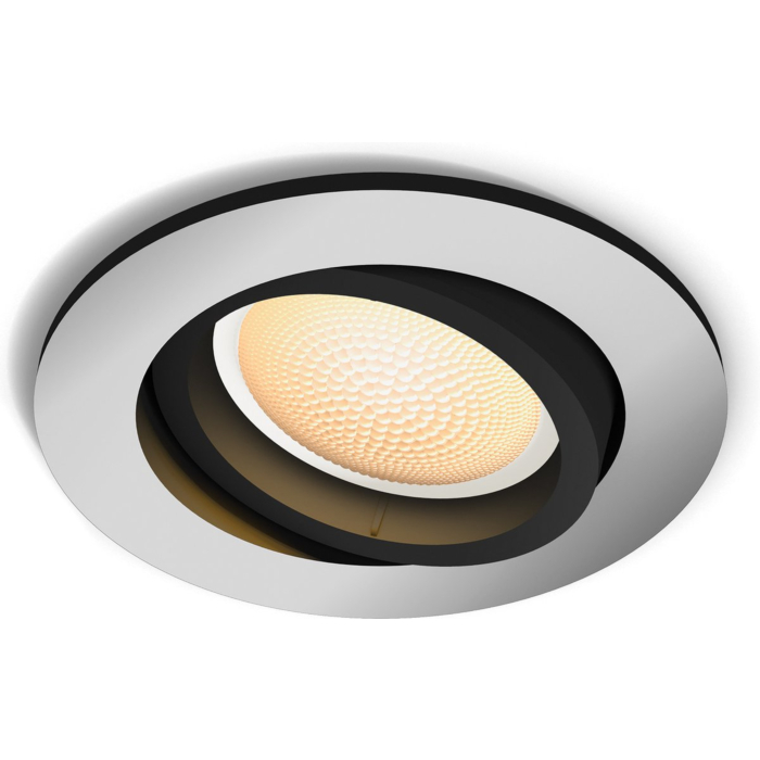 Philips 929003810801 Hue Milliskin Inbouwspot Hue White Ambiance (GU10) Kleur aluminium