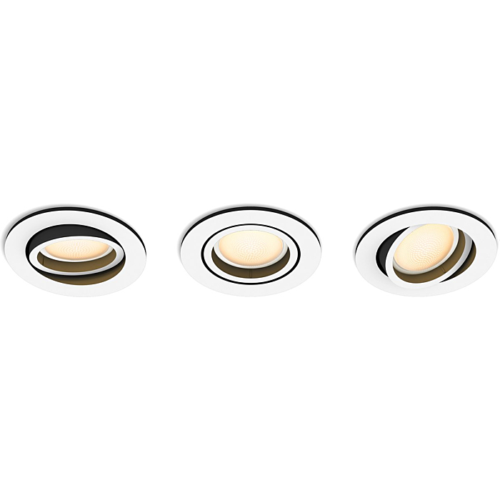 Philips 929003811101 Hue Milliskin Inbouwspot Hue White Ambiance (GU10) Wit (3-pack)