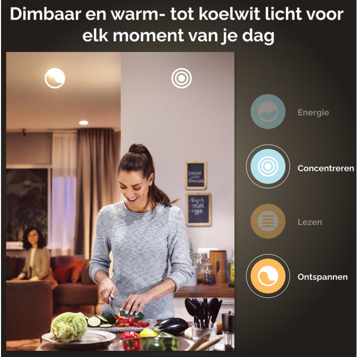 Philips 929003811901 Hue Runner 3-Spots White Ambiance Zwart inclusief DIM Switch
