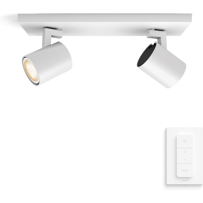 Philips 929003812001 Hue Runner 2-Spots White Ambiance Wit inclusief DIM Switch