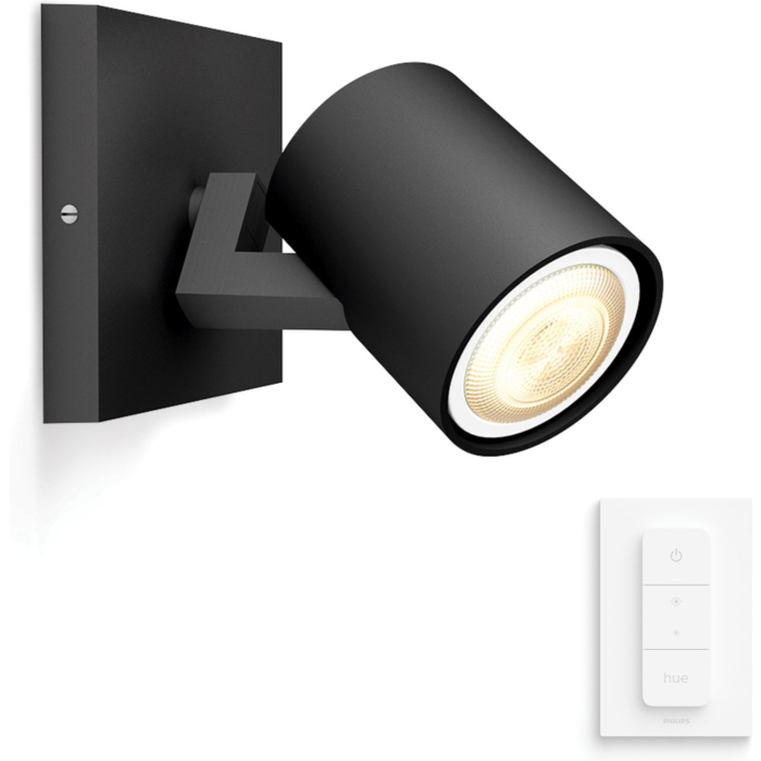 Philips 929003812401 Hue Runner Spot White Ambiance Zwart inclusief DIM Switch