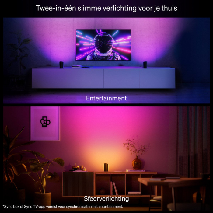 Philips 929004236301 Hue Play wall washer Zwart 2-pack