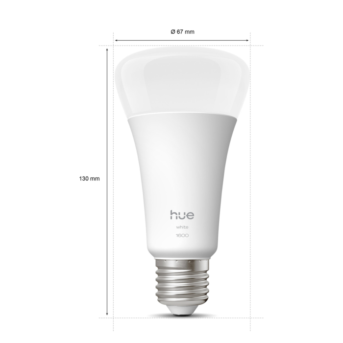 Philips Hue White A60 - E27 slimme lamp - 1600