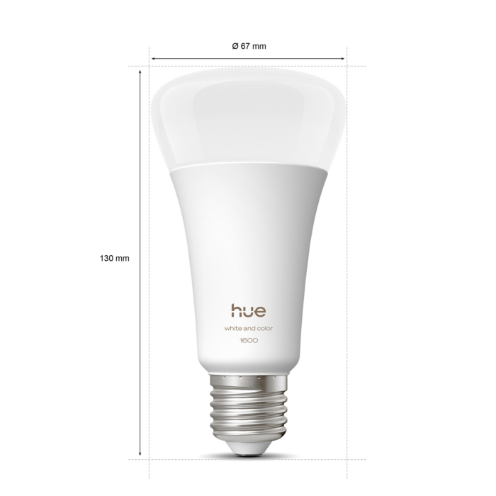 Philips Hue White and Color Ambiance A60 - E27 slimme lamp - 1600