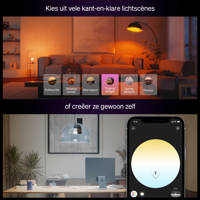 Philips Hue White and Color Ambiance A60 - E27 slimme lamp - 1100 - 2-pack