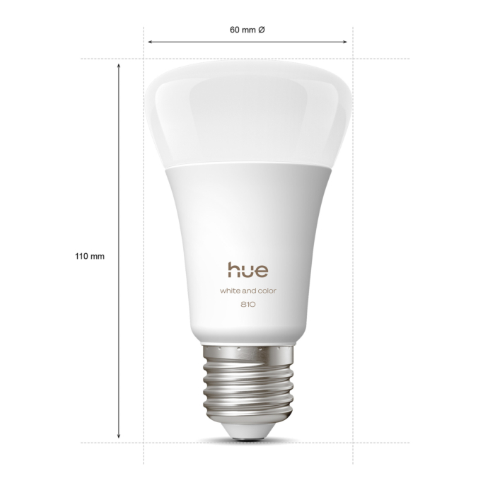 Philips Hue White and Color Ambiance A60 - E27 slimme lamp - 1100