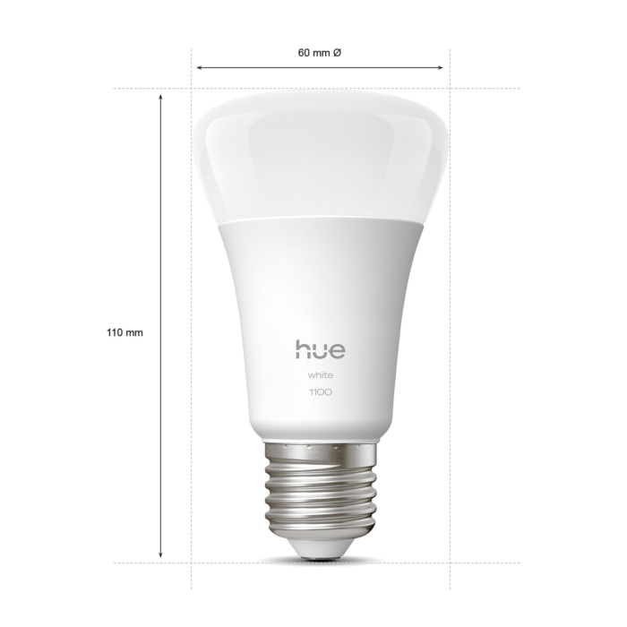 Philips Hue White A60 - E27 slimme lamp - 1100