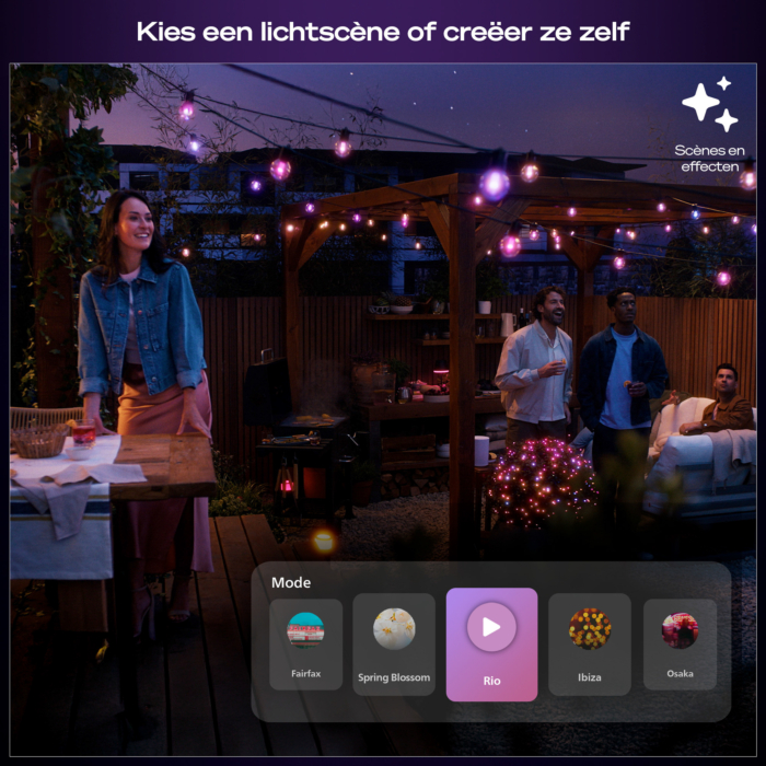Philips Hue Festavia lichtslinger voor buiten met bolvormige lampen 21 meter