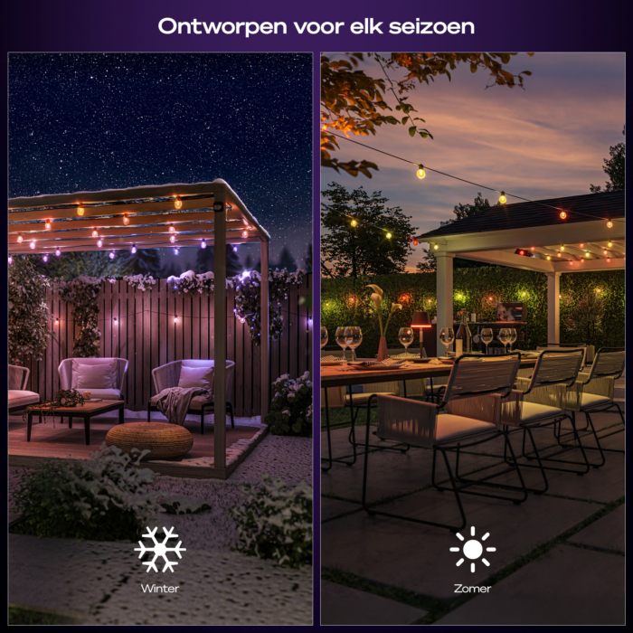 Philips Hue Festavia lichtslinger voor buiten met bolvormige lampen 21 meter