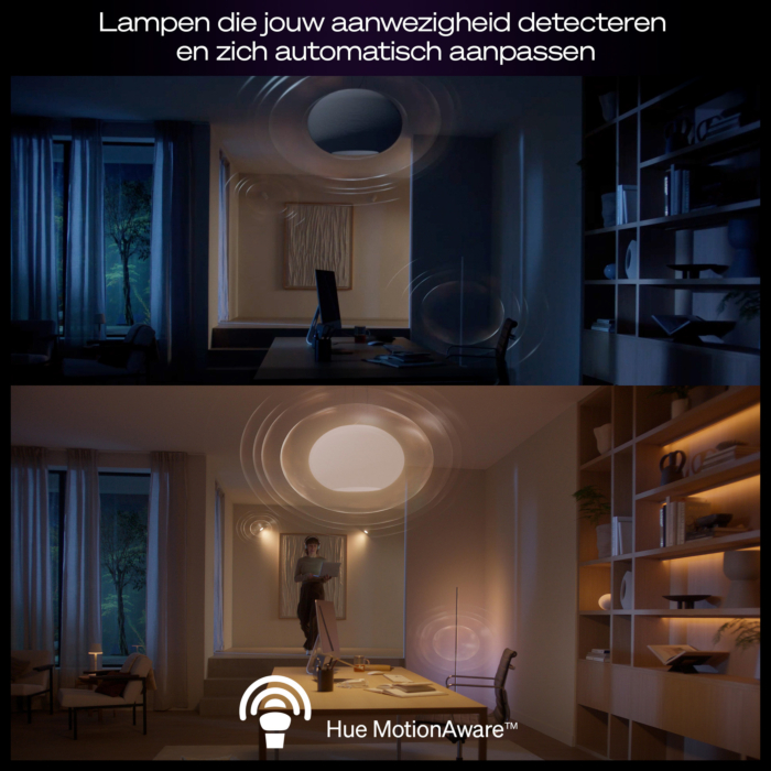 Philips Hue Starterkit: 3 GU10 lampen Color + dimmer switch + Bridge Pro + 3 Inset Trend 75 GU10 Zwart