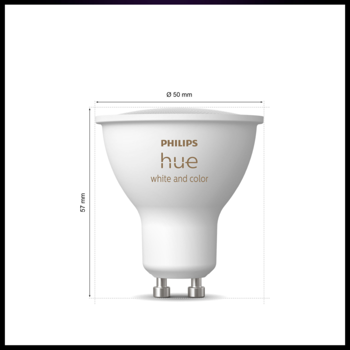 Philips Hue Starterkit: 3 GU10 lampen Color + dimmer switch + Bridge Pro + 3 Inset Trend 75 GU10 Wit