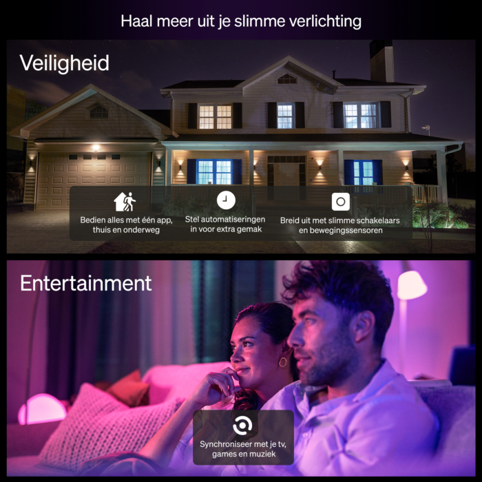 Philips Hue Essential A60 - slimme lamp - 806 lm - 8W