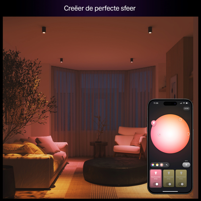 Philips Hue Essential GU10 - slimme spot - 345 lm - 4,7W