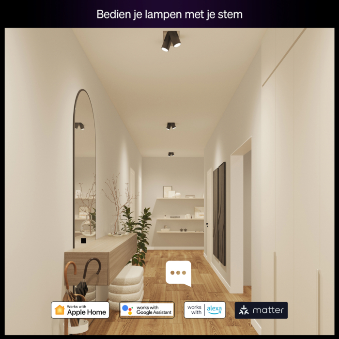Philips Hue Essential GU10 - slimme spot - 345 lm - 4,7W - 2-pack