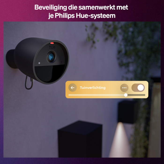 Philips Hue Secure 2K beveiligingscamera bedraad Zwart