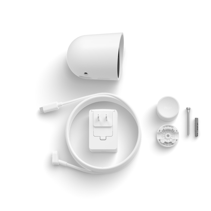 Philips Hue Secure 2K beveiligingscamera bedraad Wit