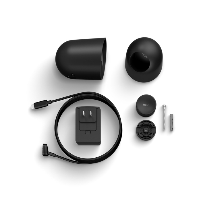 Philips Hue Secure 2K beveiligingscamera met cameravoet Zwart