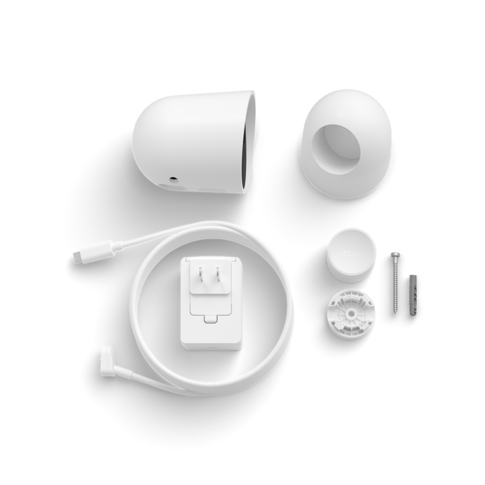 Philips Hue Secure 2K beveiligingscamera met cameravoet Wit