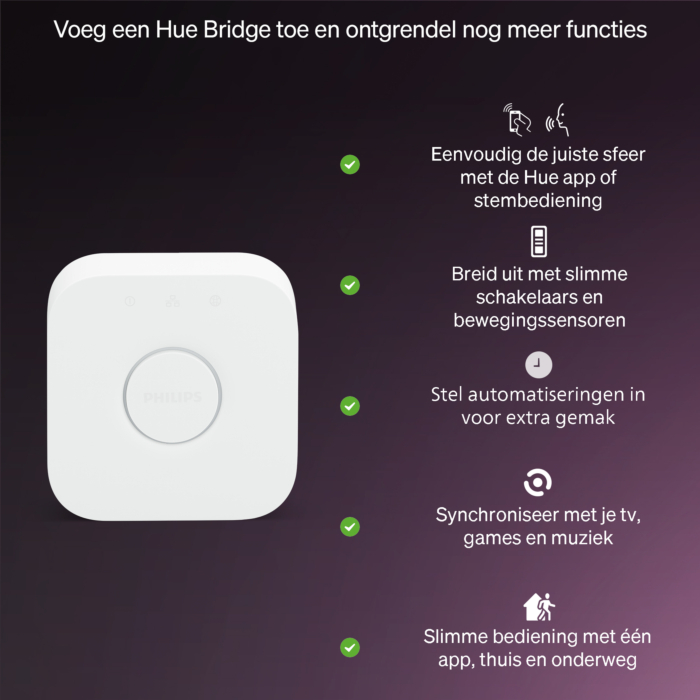 Philips Hue Flux Ultraheldere lightstrip 3 meter (basis)