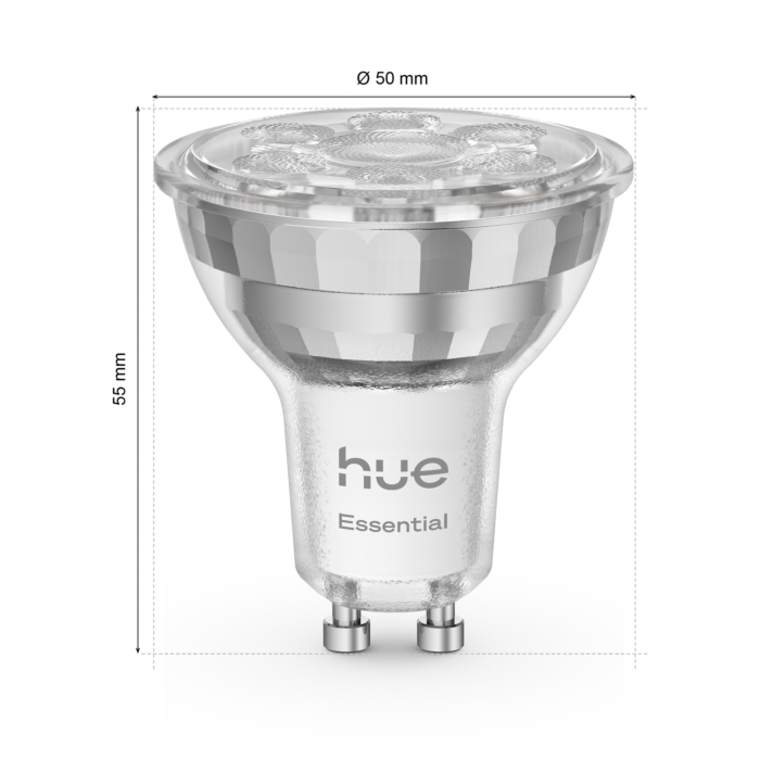 Philips Hue Essential Starterkit: 3 GU10 lampen + dimmer switch + Bridge