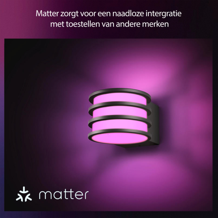 Philips Hue Outdoor Lucca Wandlamp