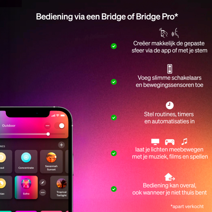 Philips Hue Flourish Tafellamp Wit White and Color 