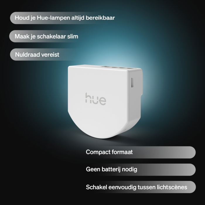 Philips Hue bedrade wandschakelaar voor 1 kanaal