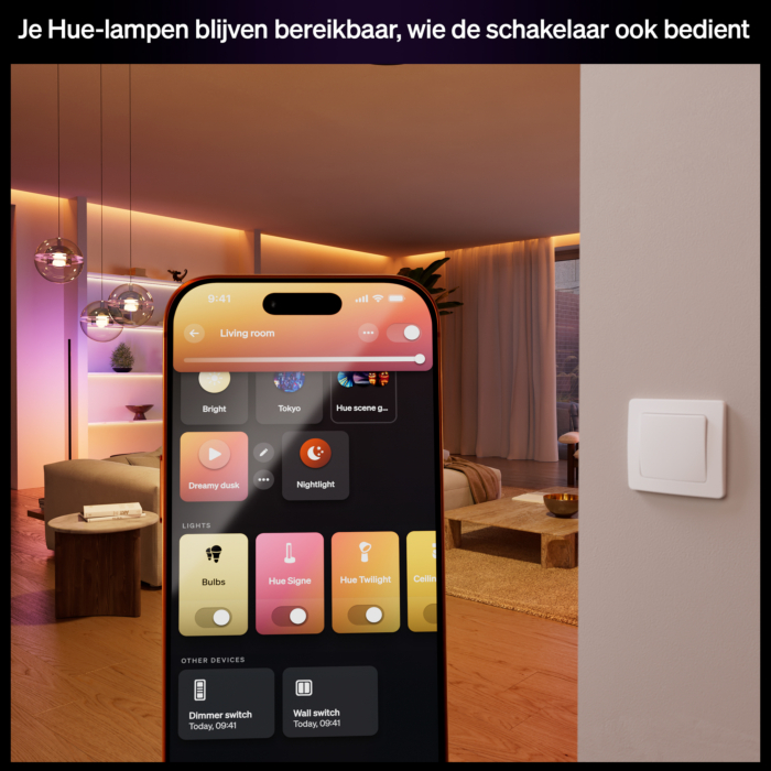 Philips Hue Bedrade wandschakelaar module (duopack)