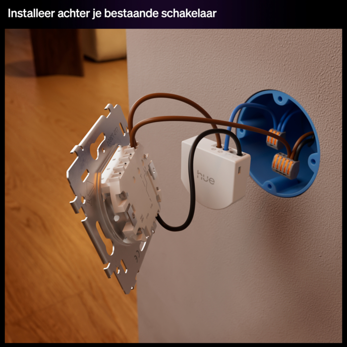 Philips Hue bedrade wandschakelaar voor 1 kanaal